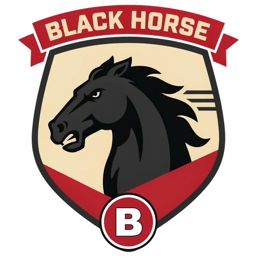 Black Horse 'B' Walcote badge