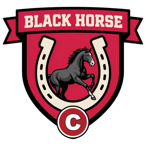 Black Horse 'C' Walcote badge